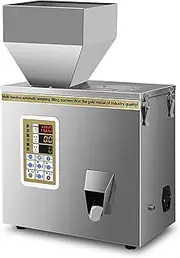 EKDJSN Powder Filling Machine, Particle Weighing Filling Machine, Automatic Powder Filler Machine, Stainless Steel Powder Particle Dispenser for Flour Beans Glitters(1-200g)