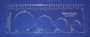4 Hole Mini-Circle Quilt Template w/Ruler 1/4" Thick - Long Arm- For 1/2" Foot