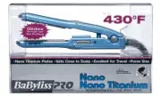 BABYLISS Pro Nano Titanium Straightening Iron Blue TRAVEL SIZE 1/2" Plate NEW