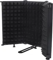 OFFSCH Microphone Windscreen Noise Reduction Shield Portable Foldable for Recording Streaming