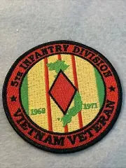5TH INFANTRY DIVISION VIETNAM VETERAN POCKET PATCH 4"