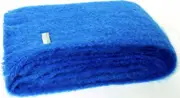 Masterweave Windermere Mohair Knee Wrap Throw Blanket-Cobalt