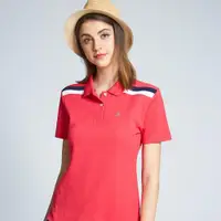 在飛比找ETMall東森購物網優惠-Spar雙棉吸排布女版短POLO衫S196217珊瑚紅