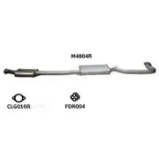 Redback Mufflers Bolt-On to suit Ford Falcon Au 6Cyl Irs Centre Muffer - Rear Connect Pipe Only - M4804R