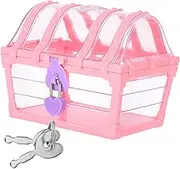 Safe Box for Boys and Girls Plastic Treasure Chest Lock Boys and Girls' Toy Storage Pirate Party Favor