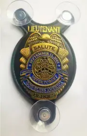 Lieutenant, Salute our Heroes on Sep 11, Honors Fallen NYPD officers Car shield