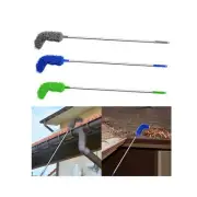 Gutter Cleaning Brush Extendable Pole 86.6inch Roofing Gutter Cleaner Brush
