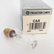Type CAX Projector Lamp 50W 130V Double Contact Bayonet Base Projection Bulb NOS