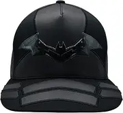 [Concept One] DC Comics The Batman Dad Hat, Adult Baseball Cap with Flat Brim, One Size