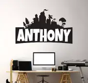 Custom Name Wall Decal - Famous Video Game Wall Decal For Bedroom playroom Decor