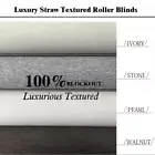 Custom Size STRAW TEXTURE Roller Blinds - AUS Made TOP QUALITY!