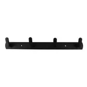 Stainless Steel Wall 4-Hook Hanger Coat Bag Towel Rack Organizer for Bathroom Kitchen Bedroom