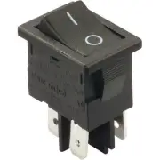 Black Rocker Switch DPST ON-OFF. 1 or 6 pack. FREE POSTAGE