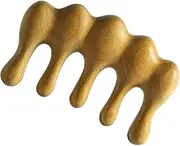 OATIPHO Wood Comb for Scalp Massage Natural Sandalwood Acupoint Tool for Hair Care Relaxation and Lightweight Portable Scraping Massage Comb for All Hair