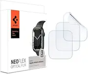 SPIGEN Neo Flex Film Screen Protector Designed for Apple Watch Series 9/8/7/SE2/6/SE/5/4 (45mm/44mm) Clear Film [3-Pack] - Clear