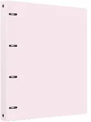 Filing Envelopes A4 Perforated Folder PP Four-Hole Loose-Leaf Folder Information File Organizer for School, Office Plastic Folders(Pink)