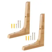 2pcs Wood Shelf Bracket Floating Shelf Bracket Wall Mounted Shelf Bracket