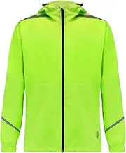 [time to run] Women's Pace Waterproof Running Jacket - Lightweight Waterproof Breathable & Windproof Reflective Trim & Two Pockets