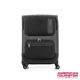 【AMERICAN TOURISTER 美國旅行者】25吋Maxwell 可擴充極輕量布面軟殼行李箱/布箱(多色可選)