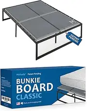 Meliusly Premium 10mm Bunkie Board Full Size (54x75'') Patent Pending Low Profile Bed Board Design - Breathable, Noise Minimizing, Moisture Resistant Bunkieboards, Low Profile Bed Support
