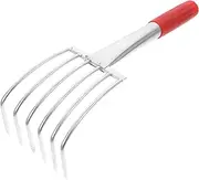 Tools for Catching The Sea Rakes Leaf Garden Rake Beach Accessories Stainless Steel Red