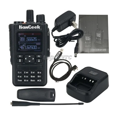 HamGeek HG-580 Amateur Walkie Talkie 6-Band 256Ch Two Way Radio Transceiver tps