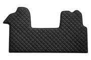 Black with White Eco Leather Mats for Renault Master 3 2010+ Opel Movano B RHD