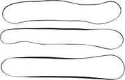 Gatuida Turntable Belt Rubber Drive Belt for Phonograph Reduces Noise Smooth Rotation
