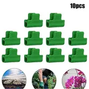 Greenhouse Plastic Clamp Clips Garden Green Greenhouse Pipe Plant Shed