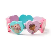 Disney Junior Doc McStuffins Bracelet Heart Tile Pastel Multi Color Lambie NWT