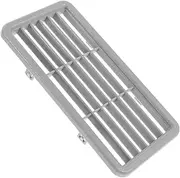 GARVALON Louver Air Outlet Window Air Conditioner Air Wind Outdoor Blinds Air Vent Air Conditioner Vent Louvered Grille Cover Air Exhaust Vents Vent for Air Conditioner Camper Vent Grey Abs
