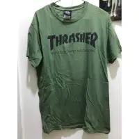 在飛比找蝦皮購物優惠-Thrasher 經典logo Tee 軍綠