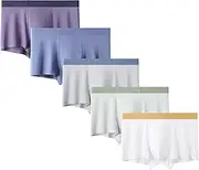 [Maiyifu-GJ] 5 Pack Men's Trunks Underwear Lightweight Breathable Underpants Comfortable Moisture-Wicking Boxer Briefs for Men, Color40, 3X-Large, Color40, 3X-Large