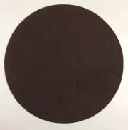 New 7 1/2" Round Brown Felt Pad W/ Adhesive Back For Lamp Bases, Vases, Etc.