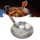 Wooden Handle Dry Pot Small Wok Small Wok Alcohol Stove Pot 28CM
