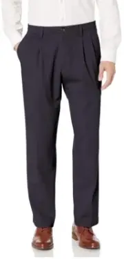 Dockers Mens Dark Navy Blue Easy Khaki Comfort No Wrinkles Pants 38 x 34 New