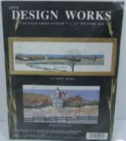 Design Works Cross Stitch Kit Almost Home - Ocean View - 7" X 23"