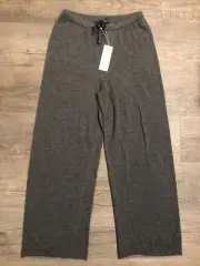Eileen Fisher Ash Gray Wide Leg Organic Cotton Tencel Ankle Pant Size XS NEW