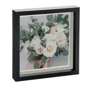 Black 10" x 10" 3D Box Photo Frame Grey 8" x 8" Mount Craft Shadow Picture