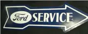 27" Ford Service Arrow Metal Decor F150 Vintage Look Man Cave Car. FORD BLUE