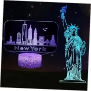 Night Light Statue of Liberty, New York Landmark 3D Illusion Lamp 2 18 New York