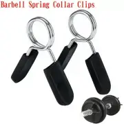 1 Pair 25mm Barbell Gym Weight Bar Dumbbell Lock Clamp Spring Collar Clips