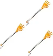 YOSADIER 3Pcs Telescopic Body Scratchers Multipurpose Massagers for Instant Itch Relief Compact Design for for Scalp Head Back and Foot Massage