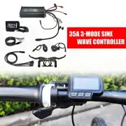 36-52V 1200W-1800W 35A 3-Mode Sine Wave Controller LCD Throttle Brake Kit 15 MOS