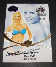 2015 Benchwarmer JULIANNA PRADA National Purple Foil Auto/25 PLAYBOY Brazil Sexy