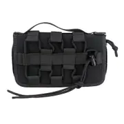 Outdoor Army Fan Tactical Bag Camping Nylon Tool Bag Military Sports Wallet Handbag BLACK COLOR