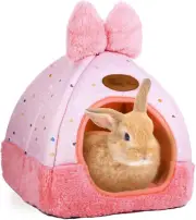 Bunny Bed Hideouts House Ferrets Rats Hedgehogs Chinchilla Cage Accessory for Ra