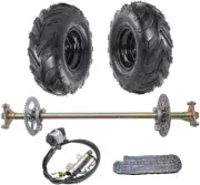 740mm Go Kart Rear Axle Kit+6'' Wheels +Brake + Pillow Block for ATV QUAD Buggy