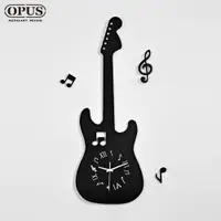 在飛比找PChome24h購物優惠-OPUS東齊金工 歐式鐵藝時鐘 電吉他裝飾藝術掛鐘 餐廳客廳