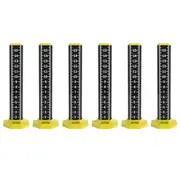 6pcs Ceiling and Floor Tile Height Ruler, Drop Ceiling Installation Tools, Magnetic Base Laser Target Card Plate Black